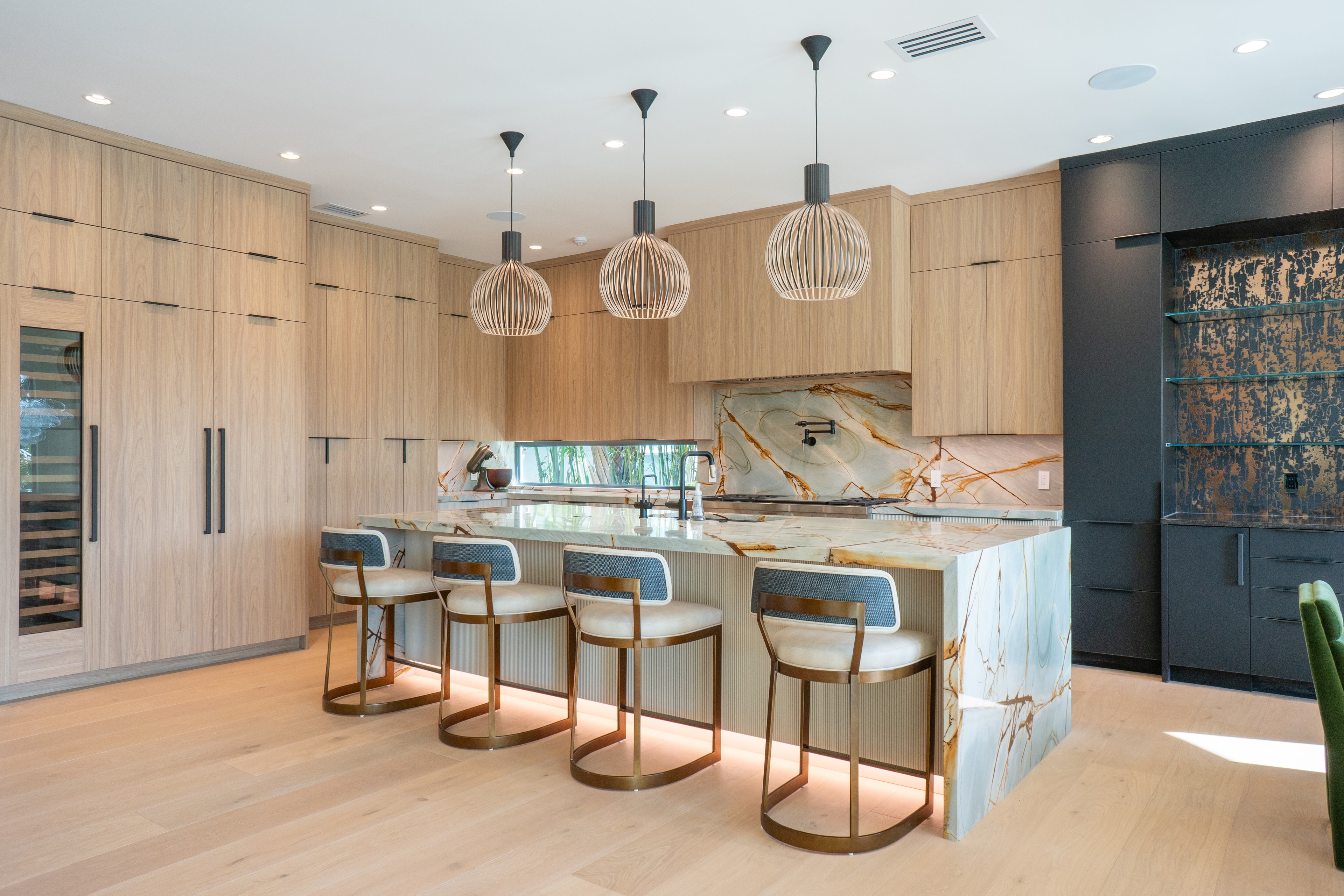 Luxury home kitchen marble countertop high end